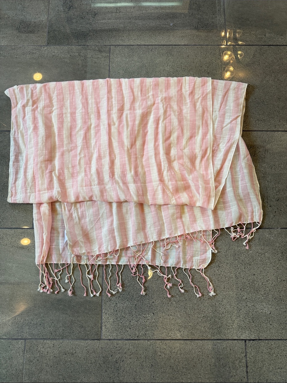Never used Stripe Fringe Sarong